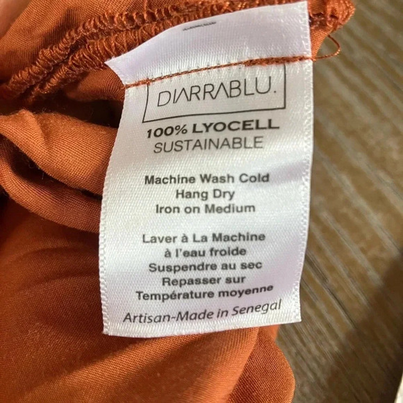 NWOT DIARRABLU Leer Palazzo Pants Large in Rust - Picture 11 of 11
